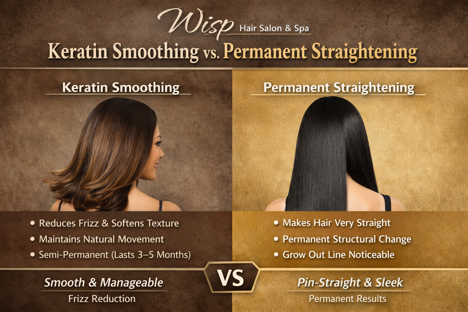 Keratin Smoothing vs. Permanent Straightening